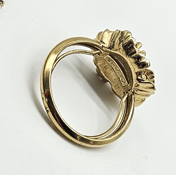 VTG AVON Mix Variety Collection Gold Tone Lot Necklace Bracelet Ring SIGNED Gems - Picture 15 of 16